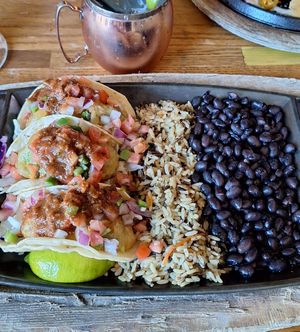 Vegan avocado tacos at Nacho Daddy - The Strip in Las Vegas