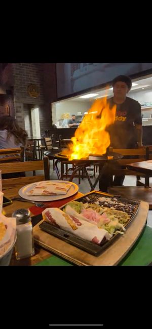 Vegan fajitas   at Nacho Daddy - The Strip in Las Vegas