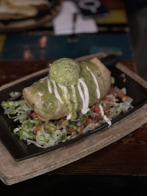 Vegan chimichanga  at Nacho Daddy - The Strip in Las Vegas