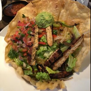 fajita salad at Nacho Daddy - The Strip in Las Vegas