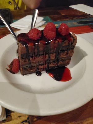 Chocolate cake at Nacho Daddy - The Strip in Las Vegas