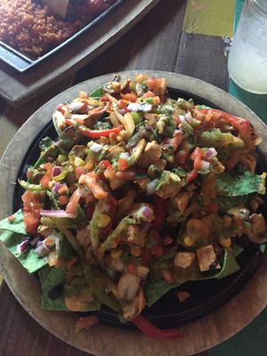 ";Chik'n"; nachos! Nom nom nom at Nacho Daddy - The Strip in Las Vegas