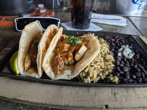 Vegan Chicken Tacos at Nacho Daddy - The Strip in Las Vegas
