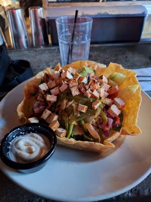 Vegan fajita salad at Nacho Daddy - The Strip in Las Vegas