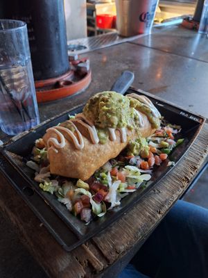 Vegan chimichanga at Nacho Daddy - The Strip in Las Vegas