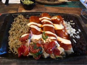 Vegan Enchiladas  at Nacho Daddy - The Strip in Las Vegas