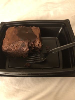 Vegan chocolate cake to go! at Nacho Daddy - The Strip in Las Vegas