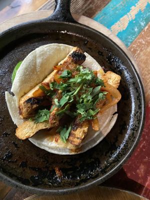 Vegan chicken taco at Nacho Daddy - The Strip in Las Vegas