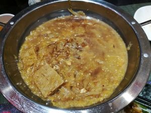 Tofu & chinese cabbage noodle soup at Vegetarian Dumpling in Beijing