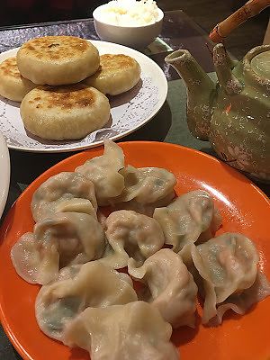 Vegan dumplings! at Vegetarian Dumpling in Beijing