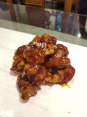 Sticky ribs (I think) at Vegetarian Dumpling in Beijing