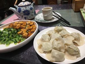 Really tasty food! at Vegetarian Dumpling in Beijing