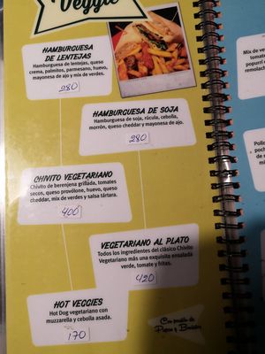 Vegan option possible at Bulebar in Montevideo