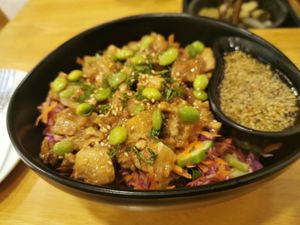 Tofu and esame salad at Nourish Cafe in Yangon