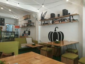 Inside  at Nourish Cafe in Yangon