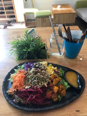 The nourish quinoa salad  at Nourish Cafe in Yangon