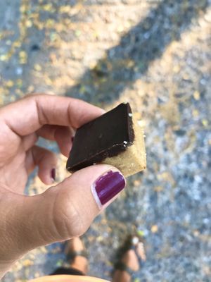 Chocolate peanut butter bite  at Nourish Cafe in Yangon