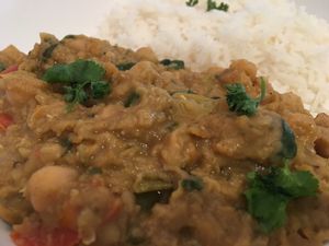 Chick pea and lentil dhal  at The Hextol Tans Coffee Shop and Vegetarian Cafe in Hexham