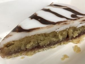 Bakewell Tart at The Hextol Tans Coffee Shop and Vegetarian Cafe in Hexham