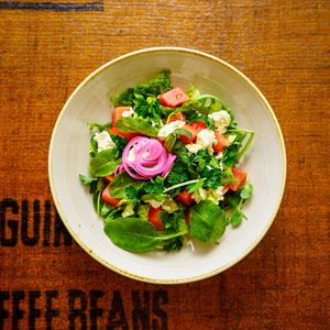 Salad of the day 🍴 at Espresso Edge in Helsinki