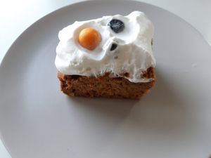 Carrot cake at Espresso Edge in Helsinki