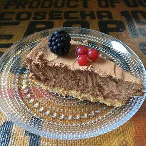 Chocolate mousse cake at Espresso Edge in Helsinki