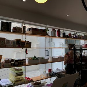 mini-shop at To Bazaki Juice Bar in Chalandri