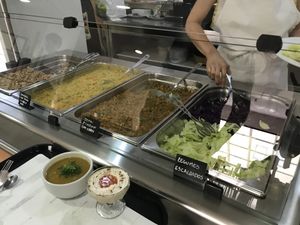 We ordered a plate with “a little of everything!” at Cozinha Consciente in Coimbra