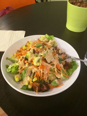 BBQ tofu salad at Vedge Cafe in Ann Arbor