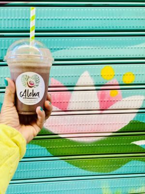 açaí smoothie! yummmmmmmm at Aloha Vegan Delights in Valencia