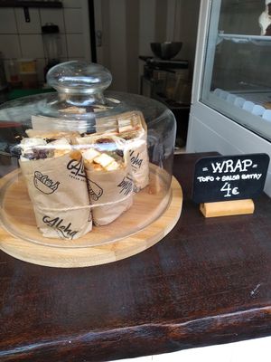 Grab a wrap on the go! at Aloha Vegan Delights in Valencia