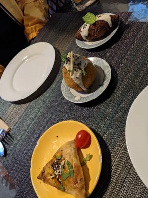 Savoury pastries at Arvore do Mundo in Porto