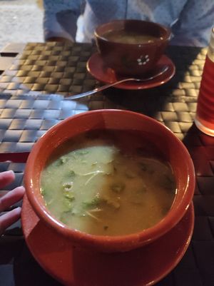 Red cress soup at Arvore do Mundo in Porto