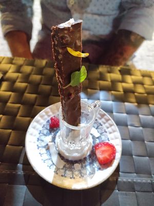 Desert at Arvore do Mundo in Porto