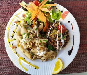 Pasta with mushrooms filled with beans at Arvore do Mundo in Porto