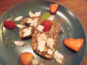 Chocolate salami at Arvore do Mundo in Porto