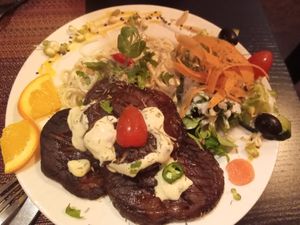 Spaghetti with shitake mushroom at Arvore do Mundo in Porto