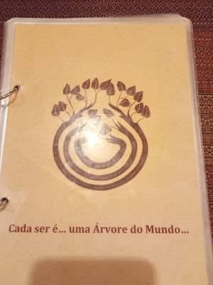 Menu at Arvore do Mundo in Porto