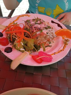 Lasaña de tofu at Arvore do Mundo in Porto