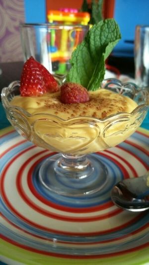 Mousse de manga at Arvore do Mundo in Porto