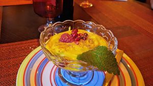 Mango cream at Arvore do Mundo in Porto