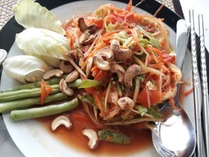 Somtam at Ama Vegan Kitchen in Chiang Mai