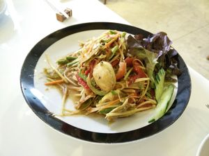 Som tum Laos at Ama Vegan Kitchen in Chiang Mai