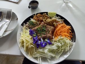 Herb rice salad 80 bath at Ama Vegan Kitchen in Chiang Mai