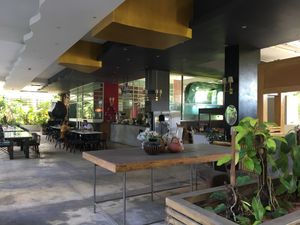 Open outdoor eating space in a nice surrounding at Ama Vegan Kitchen in Chiang Mai