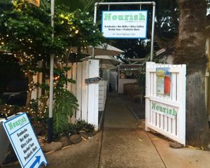Tucked away in a quiet setting  at Nourish Health Bar and Cafe  in Paia