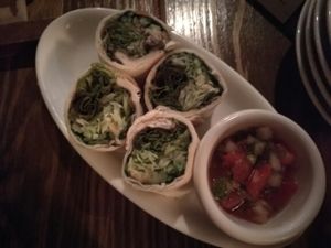 Vegan baja rolls at Zest Cantina - Odaiba in Tokyo
