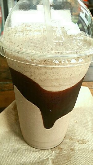 Yummy vegan oreo milkshake. Not thick enough, but tastes good. at Lord of the Fries - Britomart in Auckland