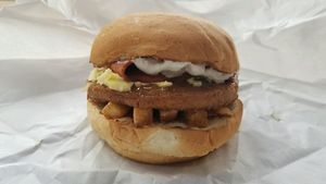 Poutine Burger at Lord of the Fries - Britomart in Auckland