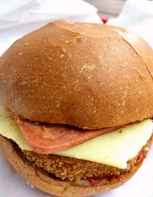 Parma Burger at Lord of the Fries - Britomart in Auckland